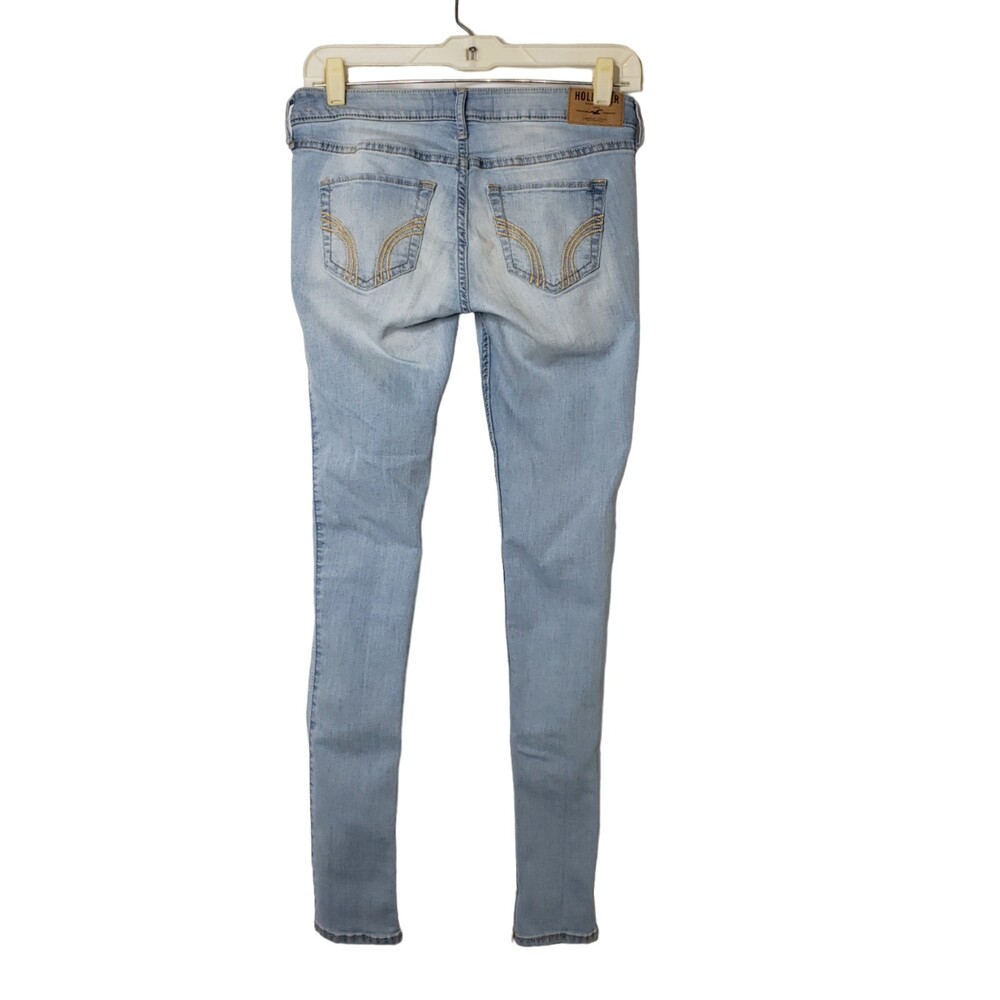 HOLLISTER Light Wash Stretch Denim Jeans Size 3R W26 L31